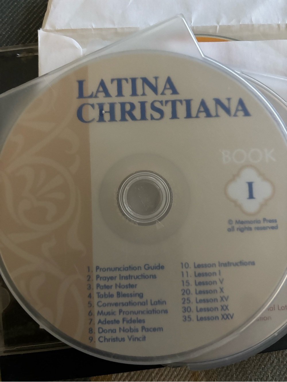LATINA CHRISTIANA Book I Audio CD - Beige and Blue